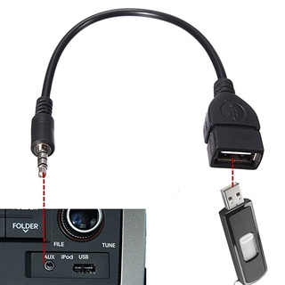 andfindgi - Cable convertidor de Audio macho de 3,5 mm AUX en Jack A USB 2.0 tipo A hembra OTG