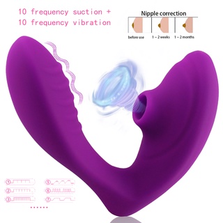 Vibrador De Succión Vaginal Para Mujer Estimulador De Clítoris Succionador De 10 Velocidades Juguete Sexual