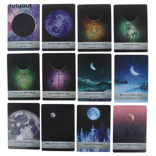 tutuout 44 cartas moonology oracle cards deck guidebook boland magic tarot deck game mx