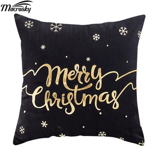 macrosky_ funda de almohada cuadrada en forma cuadrada, estética, decorativa, con patrones de navidad, lavable para el hogar (7)