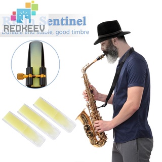 Redkeev 3 piezas de saxofón saxo Tenor, resina sintética, saxo, instrumento de viento de madera (6)
