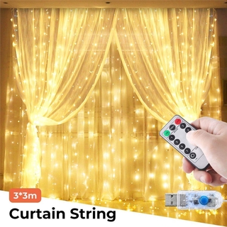 alta potencia usb control remoto cortina decoración cadena de luces