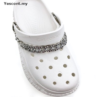 CHARMS [nuevo] Cadena de zapatos encantos de Metal decoración para zuecos de cocodrilo zapatos colgantes hebilla herramienta [Yescont]