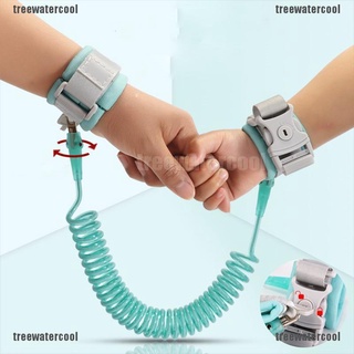 （treewatercool）Child Safety Harness Leash Anti Lost Wristband Strap Link Traction Rope Toddler