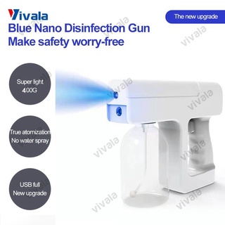 En STOCK 2021 nuevo 300ML inalámbrico Nano luz azul Spray de vapor desinfección pulverizador pistola de carga USB VIVALA