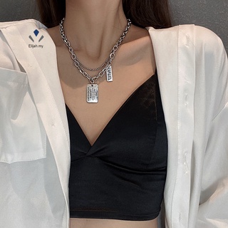 Collar multicapa de acero de titanio no se desvanece Vintage gargantilla collar de moda joyería regalos para hombres y mujeres
