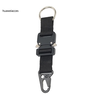 [HW] Cinturón de mosquetón resistente al desgaste ajustable de alta resistencia pinza de llave ligera para escalada