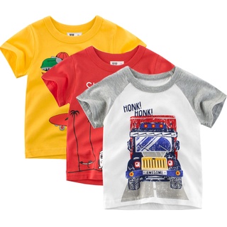 ╭trendywill╮Children Kids Baby Girls Boys Cartoon Shark Print T-shirt Tee Tops Clothes