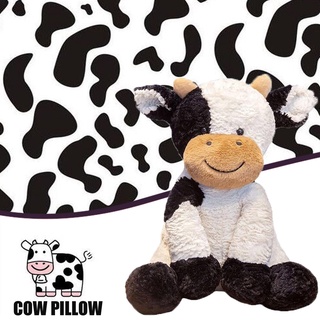 Trouvaille1_cow de dibujos animados muñeca almohada de peluche Animal peluche juguete lindo muñeca almohada de vaca almohada