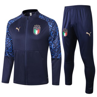 2020/21 italia manga larga fútbol azul Chamarra chándal de fútbol chándal de invierno jogging ropa deportiva de fútbol ropa de entrenamiento de alta calidad A+++