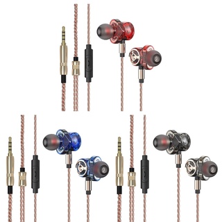 T1ROU Qkz ck10 High Fidelity in Headphone with Microphone 6 Unit Dynamic Driver Stereo Earphones Sports Subwoofer Monitor