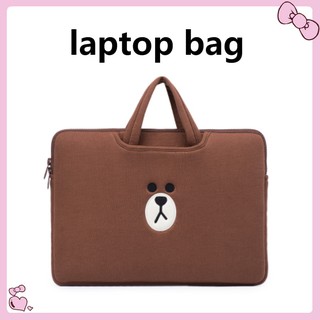 ⭐️[En]⭐️Line Brown bear Macbook 12 13.3 14 15 15.6 pulgadas para Lenovo portátil bolsa de manga