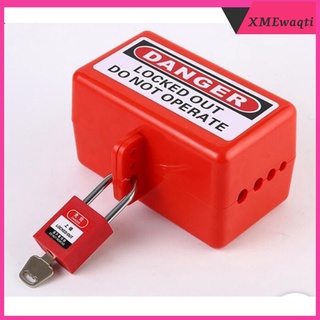 [xmewaqti] candado con llave de bloqueo de seguridad con etiqueta, alta seguridad, resistente a la corrosión - 70 mm, 7 colores (7)