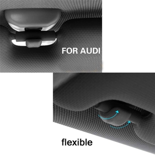 INABREEZE For Audi Sun Visor Clip Classic Car Interior Accessories Hook Clip Summer Durable Plastic Replaceable Car Bracket/Multicolor (5)