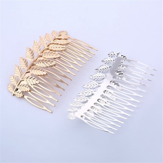 toys1 mujeres moda peines de pelo plata clip hoja horquilla regalo oro headwear bobby pin plateado chica barrettes (9)