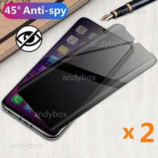 [2 piezas] para Motorola P40 Z3 Z4 G7 G8 E6 Plus privacidad cristal templado Protector de pantalla Moto One Vision One Hyper One Macro Anti-peeping Protector de pantalla