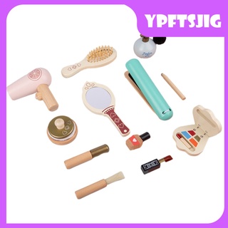 13pcs princesa vanity salon kit de maquillaje para niña niño belleza divertida simulación de simulación de uñas esmalte de uñas colorete surtido