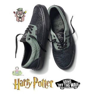 Vans X HARRY POTTER bajo Tops pareja Unisex Casual Skate zapatos zapatillas Slip-On Slytherin 0riginal