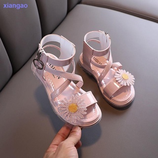 niños s sandalias niñas romana princesa zapatos 2021 verano moda pequeña margarita sandalias cremallera niñas zapatos de playa