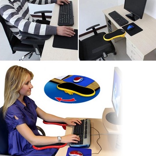 escritorio adjuntable cmputer brazo de mesa soporte de ratón almohadillas brazo muñeca reposa