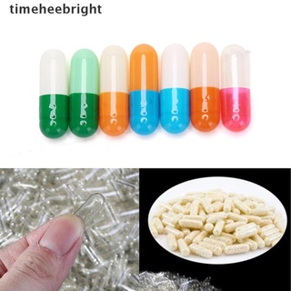 [timehee] 1000pcs vacío duro vacío cápsula de gelatina tamaño 2# gel para pastillas de medicina recarga.