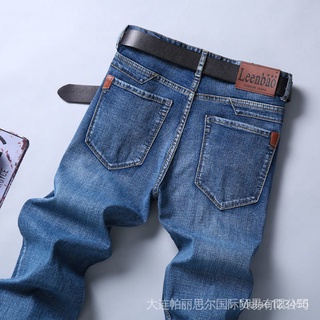 Hong Kong Big-Brand Corte Etiqueta Stretch Jeans Invierno Estilo Grueso Más Orden Exportación Productos Genuinos Ropa De Hombre