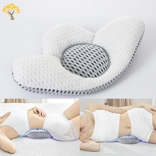 Almohada de espalda en forma de hoja con alforfón para dormir, cama, embarazo, soporte de cintura