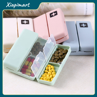 xiapimart travel - caja de pastillas (7 días semanales, plegable, dispensador de almacenamiento de tabletas)