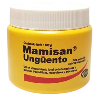 Mamisan Unguento Desinflamatorio 100gr y 200gr - Antiséptico tópico, rubefaciente, emoliente y antiinflamatorio