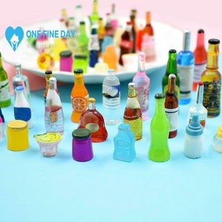 10pcs resina diy simulación de alimentos y juego miniatura bebida mini botella ciega supermercado modelo m1m3
