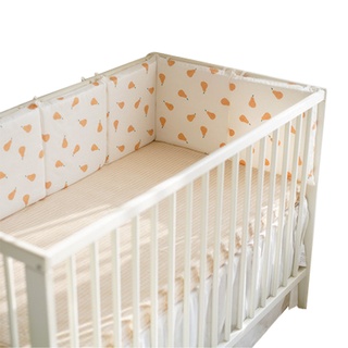 R6pcs cama de bebé parachoques anticolisión diseño de dibujos animados patrón lindo impresión (2)