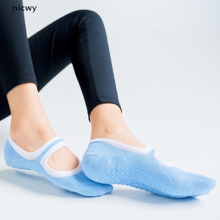 Nicwy Big Size Women Yoga Socks Non Slip Pilates Socks Ballet Cotton Sports Socks MX (9)