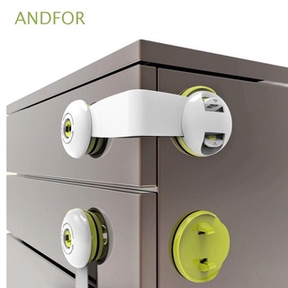 ANDFOR Toilet Drawer Locks Infant Baby Kids Safety Baby Safety Locks Refrigerators Cupboard Cabinet Plastic Multi-function Baby Kids Kids Security Protector/Multicolor