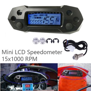 velocímetro digital universal lcd para motocicleta 15x1000 rpm