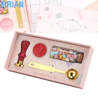 Rrian - Kit de sello de cera para Macaron, Color Macaron, diseño clásico, para sobres, invitaciones, adorno de boda (7)