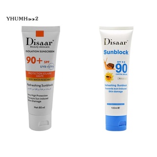 Disaar 2 piezas protector solar hidratante Spf90Pa++ aislamiento Uv protector solar impermeable corrector protector solar