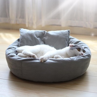 [fresh] cama de felpa suave para mascotas gatos y perros gato levantado cama autocalentamiento otoño invierno interior dormir desmontable s/m/l/xl (8)
