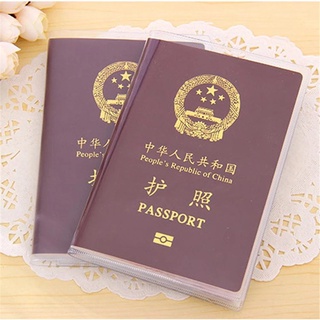 Impermeable PVC pasaporte cubierta transparente pasaporte titular cubierta transparente tarjeta de identificación titular caso para viajes
