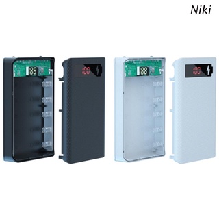 Niki 18650 cargador de batería caso banco del poder DIY herramientas Dual USB titular de la batería caja