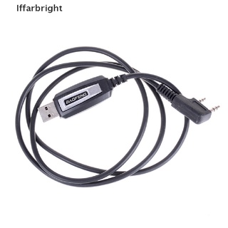 [Iffarbright] 1Set USB 2Pin Cable De Programación Con CD De Software Para Radios Baofeng UV-5R BF-888S . (2)