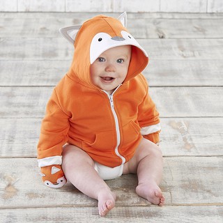 Chamarra niños mujeres hombres bebé: Chamarra mapache naranja (sin guantes) 9