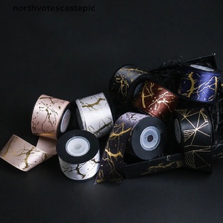 ncvs cinta 10 yardas/rollo 38 mm lámina de oro impreso cintas de satén manualidades regalos embalaje épico
