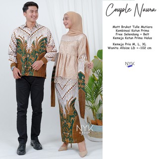 Batik pareja NAURA SLENDANG | Pareja BATIK condición | Pareja ASYIFA lentejuelas