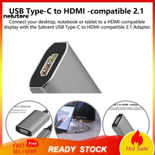 rico adaptador de video duradero usb-c a hdmi compatible con cable de vídeo convertidor eficiente disipación de calor