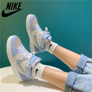 Nuevo Nike3522 Air Force1 Air Force1 Smog azul alta parte superior zapatos de baloncesto zapatos de deporte zapatos de pareja de los hombres zapatos de las mujeres zapatos de estudiante zapatos (1)
