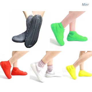 Mirr Silicona Unisex Zapatos Protectores Impermeables Cubierta De Reutilizables Botas De Lluvia