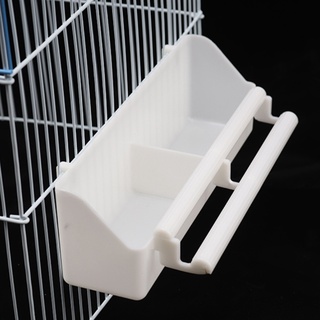 tapa jaula de mascotas de plástico contenedor de alimentos loro pájaros agua colgante tazón periquito alimentador caja (4)