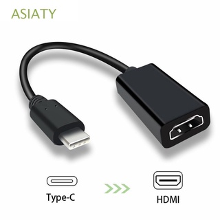ASIATY USB C Adaptador televisión Convertidor Tipo-C a HDMI Monitor AV Hombre a mujer 4K Cable tipo C a HDMI/Multicolor