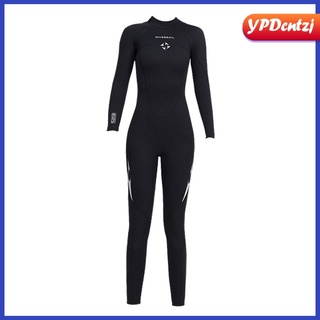 Diving Wetsuits 3mm 4-Way Stretchy Full Length Scuba Diving Suits Surfing Swimming Long Sleeve Back Zip Rash Guard for