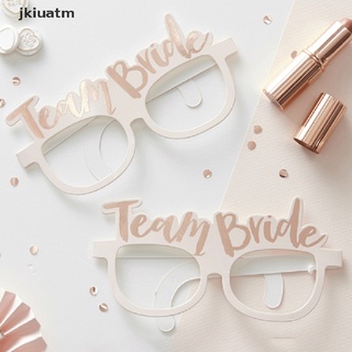 Jkiuatm 10/25Pcs/lot Paper Glasses Wedding Decorations Bridal Shower Wedding Bride To Be MX (2)